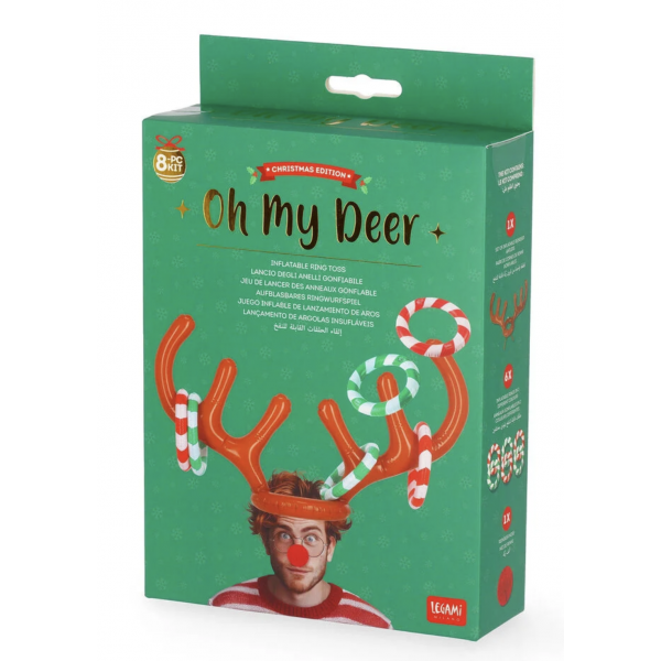 Jeu de lancer d'anneaux gonflable - Oh My Deer