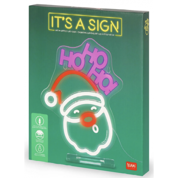 Enseigne lumineuse effet néon - Santa Clause