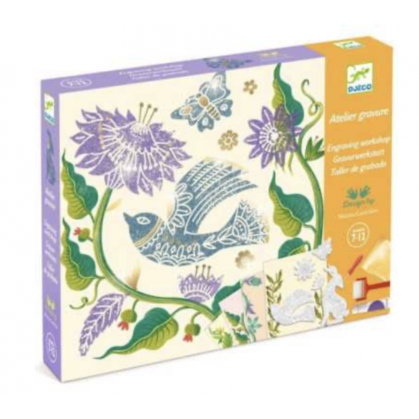 Atelier gravure - Passiflore