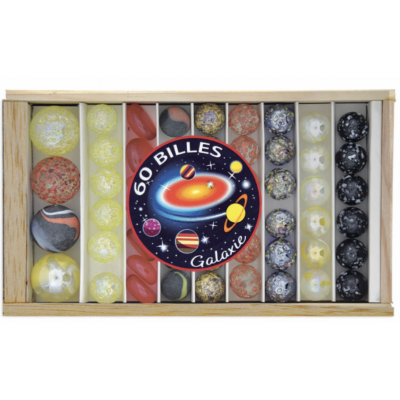 Coffret 60 billes Galaxie