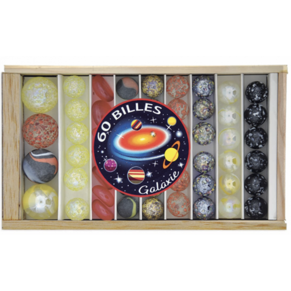 Coffret 60 billes Galaxie