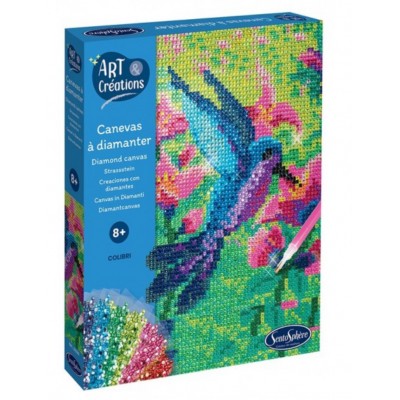 Canevas à diamanter - Colibri