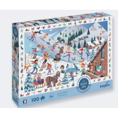 Puzzle - Sports d'hiver -...