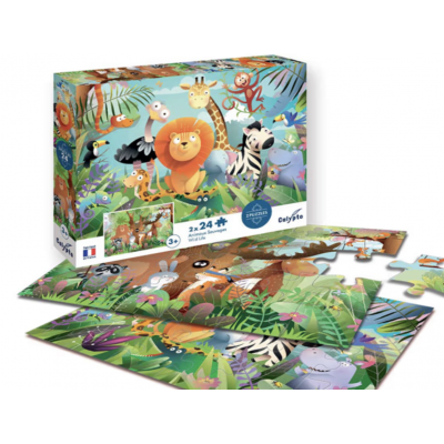 Puzzle - Animaux sauvages -...