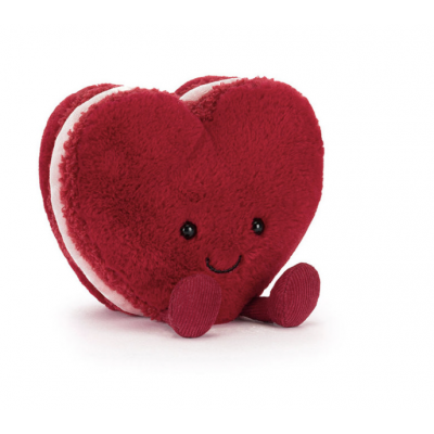 Arlette Heart Macaron red