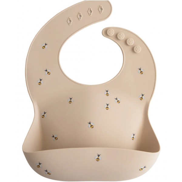 Bavoir en silicone - Abeille