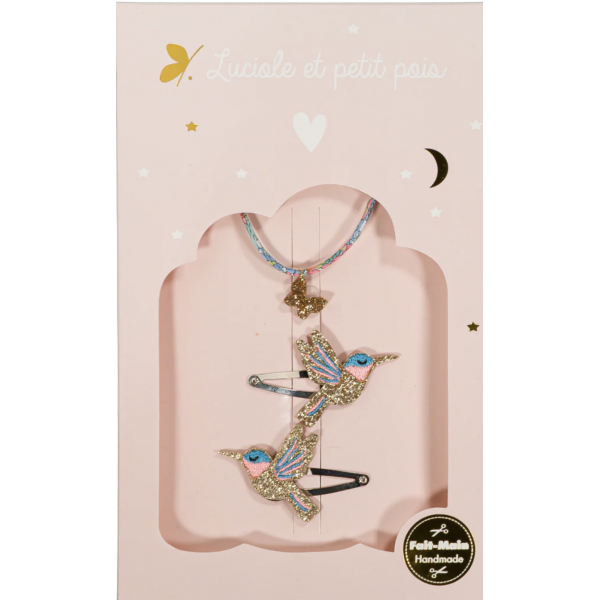 Coffret cadeau - Barrettes et bracelet - Vahiné Sunny