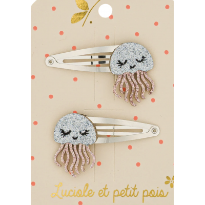 Barrettes Paire - Méduse Jelly