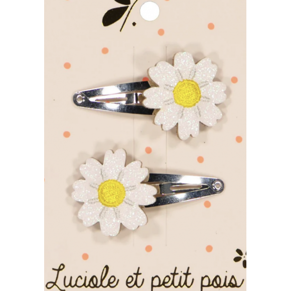 Barrettes paire - Daisy - Marguerites