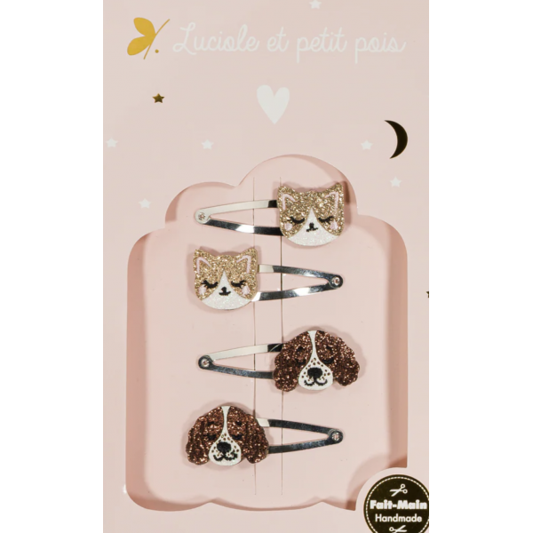 Coffret cadeau - Barrettes Lovely Paws - Alba et Kitty
