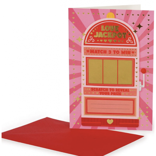 Carte de voeux à gratter - Love Jackpot