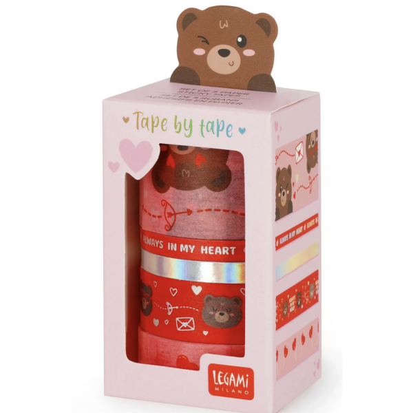 Set de 5 rubans adhésifs - Teddy Bear