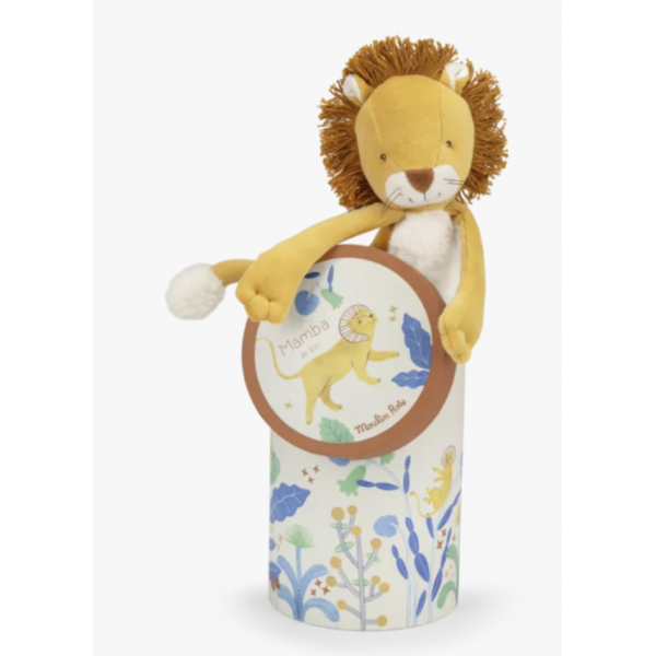 Poupée Lion Mamba en boîte - La forêt de Mawa