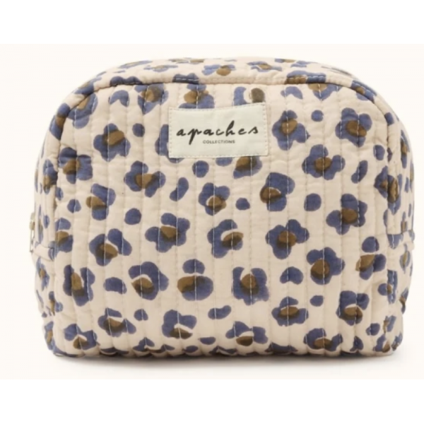 Trousse small Gaya - Léopard Macadamia