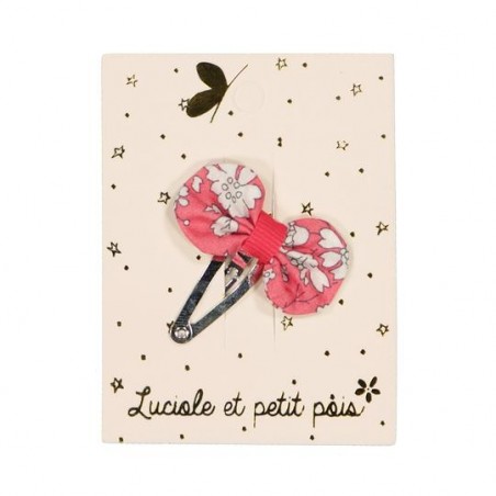 Barrette Mini Pétale - Capel Framboise