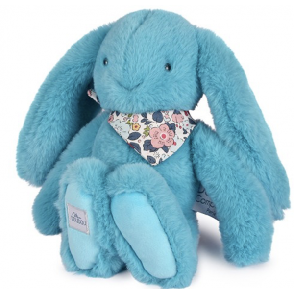 Lapin Fleurette - Turquoise 25 cm