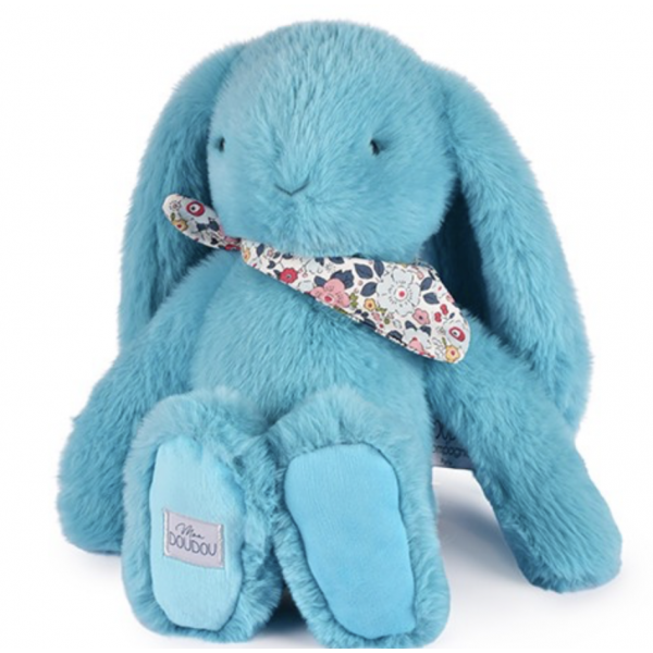 Lapin Fleurette - Turquoise 35 cm