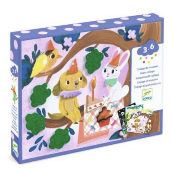 Collage de mousses - Fête Scintillantes