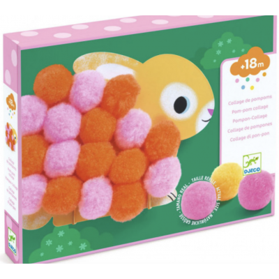 Collage de pompons -...