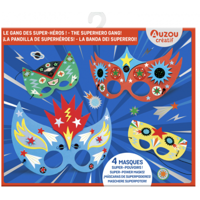 Masques à décorer - Le gang...