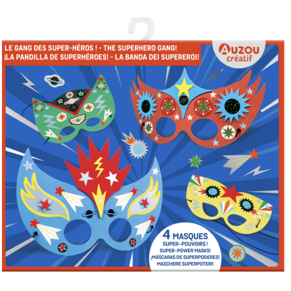 Masques à décorer - Le gang des super héros