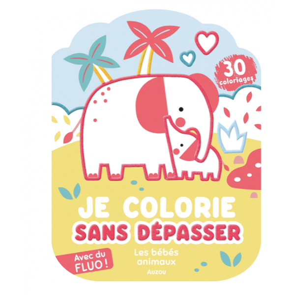 Coloriages fluo - Les bébés animaux