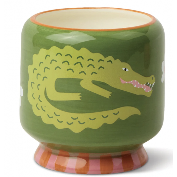 Bougie Adopo en céramique - Crocodile