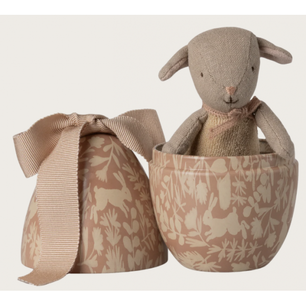 Oeuf de Pâques avec agneau Micro - Petit - Poudre