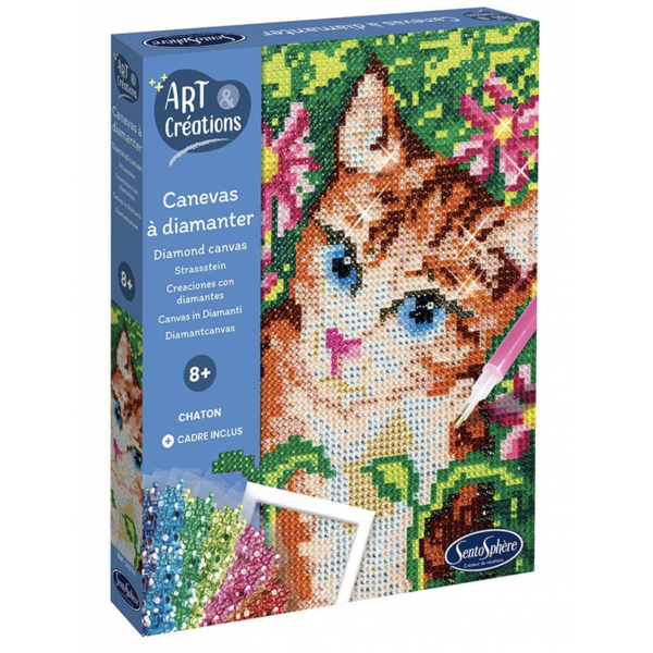 Canevas à diamanter - Chaton