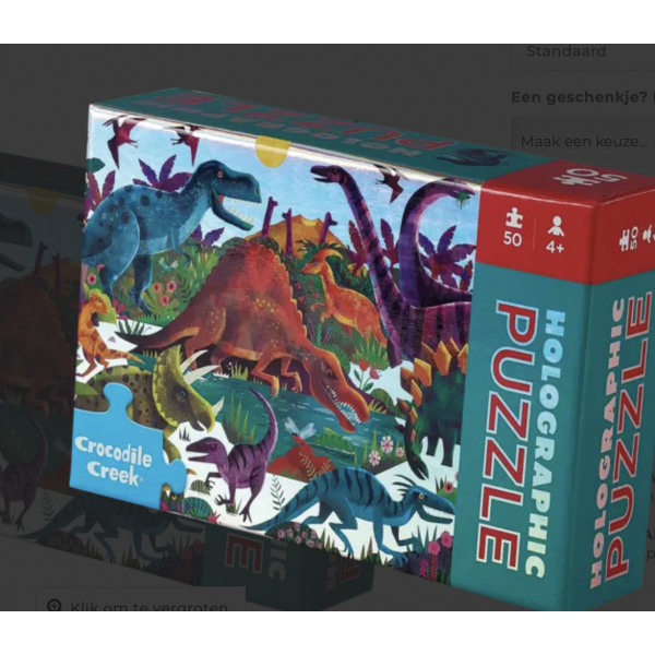 Puzzle holographique - Dinosaures