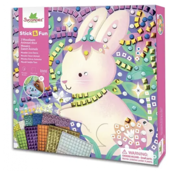 Stick'N Fun - S - Mosaiques - Les animaux doux