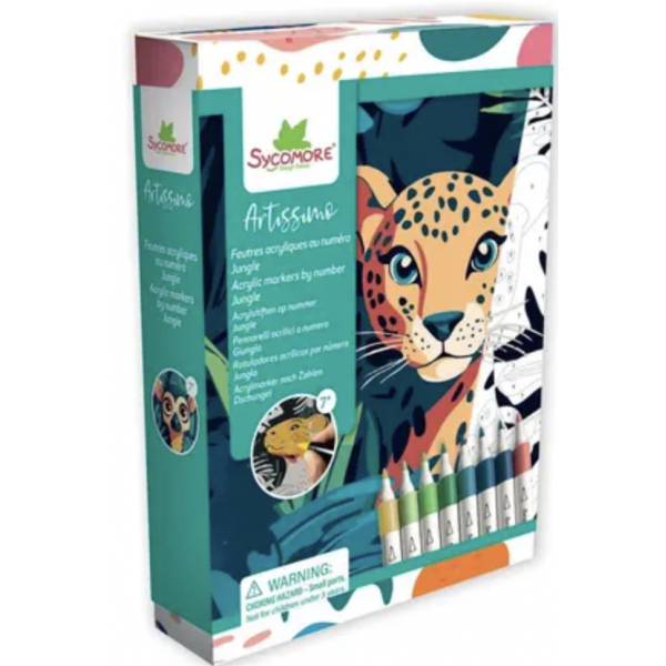 Artissimo - Feutres acryliques au numéro - Jungle