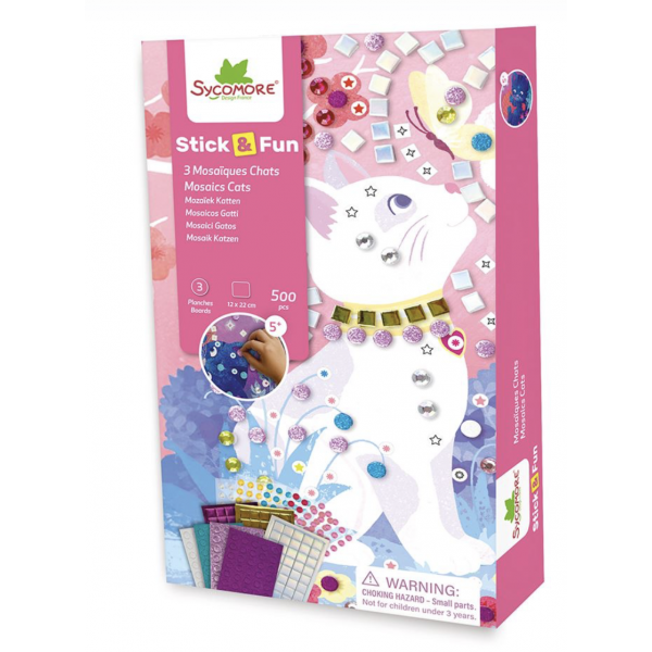 Stick'N Fun - Mini mosaïques - Chats