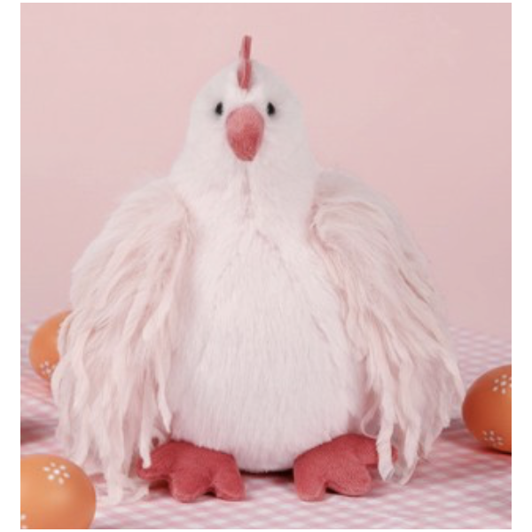 Peluche - Poule rose