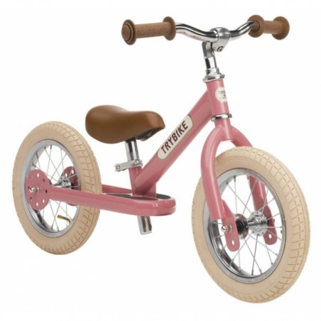 Draisienne Vintage Rose - Trybike 2 roues évolutif