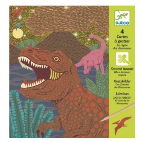 Cartes à gratter - Le règne des dinosaures