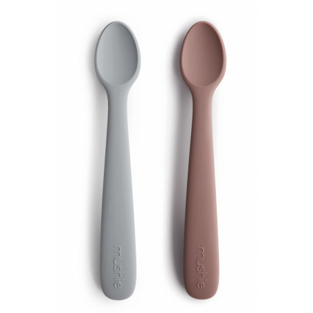 Cuillères en silicone - Mauve