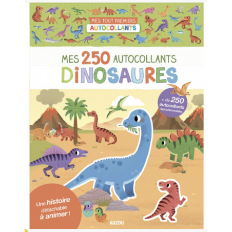 Mes 250 autocollants - Dinosaures