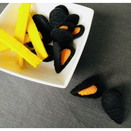 Lot de 5 moules  - en Feutrine