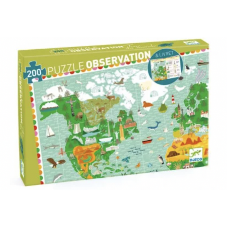 Puzzle observation - Tour du monde