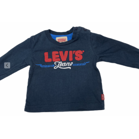 Tee shirt marine et rouge - Levi's - Seconde main