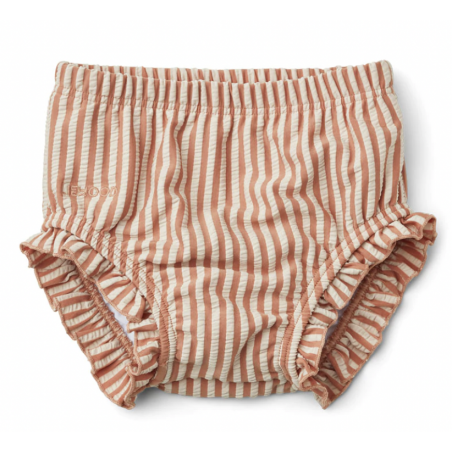 Culotte de bain Mila - Stripe Tuscany Rose