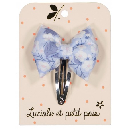 Barrette Noeud Papillon - Mitsi Jacinthe bleu